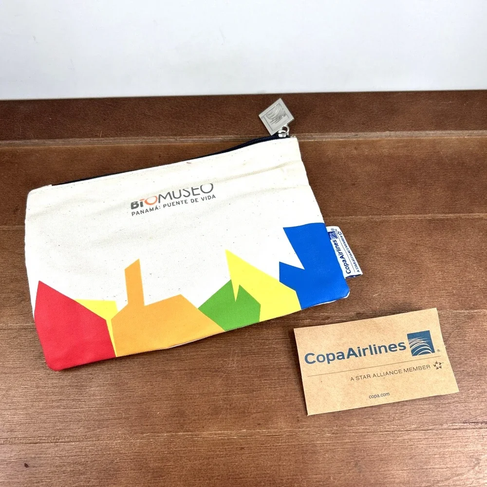 Copa Airlines Bio Museo Panama Toiletry Amenity‎ First Class Bag